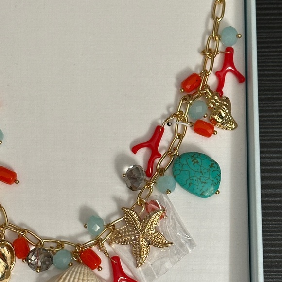 House of Harlow 1960 Gold Necklace with Shell Charms - Picture 5 of 7